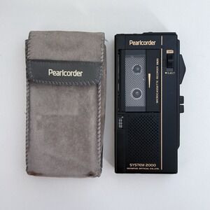 Olympus Pearlcorder Microcassette Recorder S820 System 2000 WITH POUCH UNTESTED
